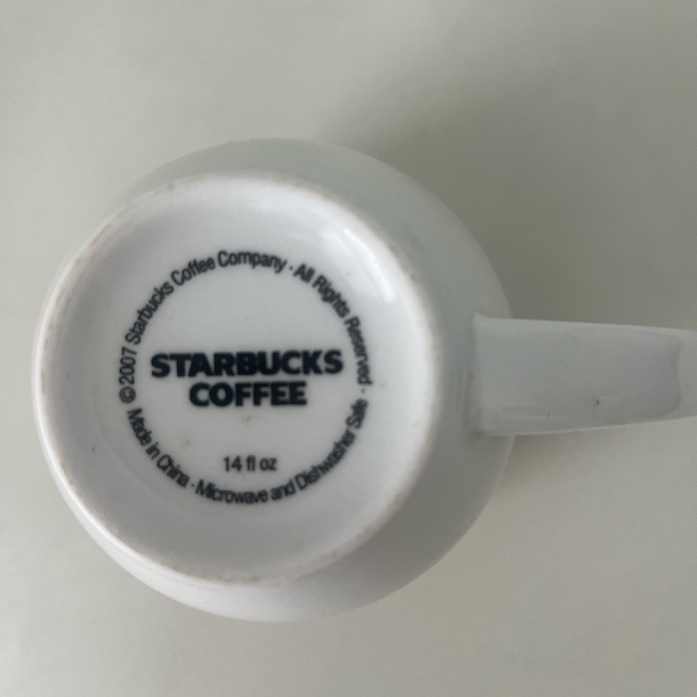 Starbucks Classic Vintage Logo Ceramic Coffee Mug Mermaid Siren 1990s - Picture 5 of 6